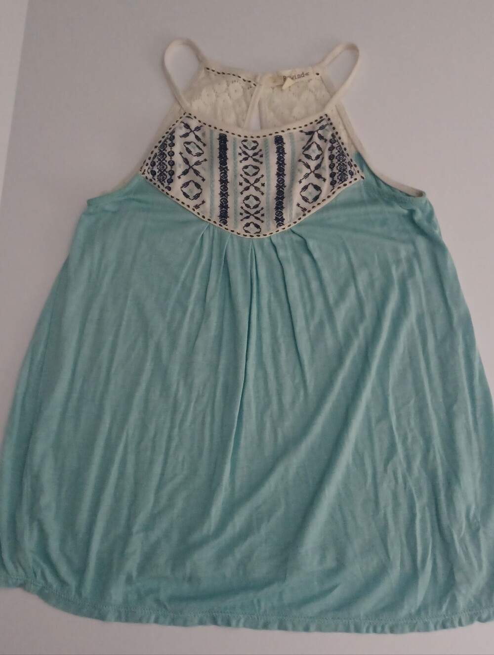 Rewind Boho Embroidered Tank Sz XS